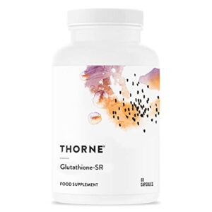 thorne glutathione-sr – sustained-release glutathione for antioxidant support – 60 capsules