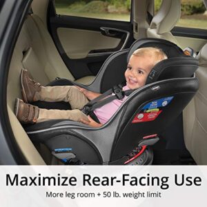 Chicco NextFit Max Zip Air Convertible Car Seat, Rear-Facing Seat for Infants 12-40 lbs., Forward-Facing Toddler Car Seat 25-65 lbs., Baby Travel Gear | Atmosphere/Black