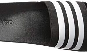 adidas Men's Adilette Shower Slides Black/White/White 10