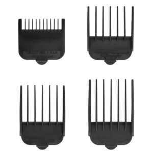 wahl professional clipper guide 4 pack with cutting lengths from 1/8″ to 1/2″, for professional barbers and stylists – model 3160-100