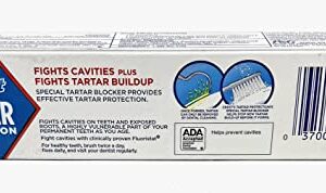 Crest Tartar Protection & Anticavity Toothpaste with Fluoride, Regular Paste, 2.4oz (Pack of 3)