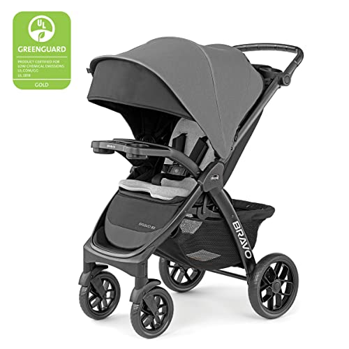 Chicco Bravo LE ClearTex Quick-Fold Stroller - Pewter | Grey