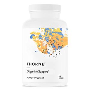 thorne gi relief – digestion supplement supports gut health & bloating relief – made with marshmallow root extract & digestive enzymes – 180 capsules – 90 servings