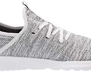 adidas Women's Cloud foam Pure Running Shoe, white/white/black, 8 Medium US