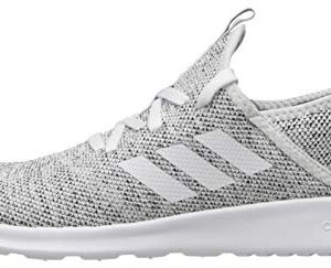 adidas Women's Cloud foam Pure Running Shoe, white/white/black, 8 Medium US