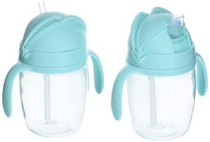 skip hop toddler sippy cup, sip-to-straw, 2pack