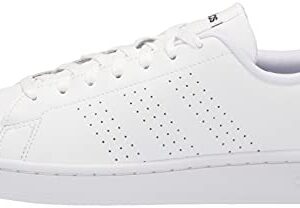 adidas Men's Advantage Racquetball Shoe, White/Cloud White/Ink, 10