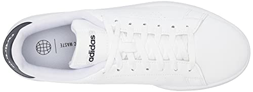 adidas Men's Advantage Racquetball Shoe, White/Cloud White/Ink, 10