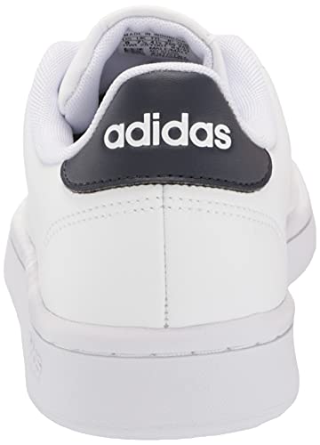 adidas Men's Advantage Racquetball Shoe, White/Cloud White/Ink, 10