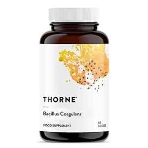 thorne bacillus coagulans probiotic – shelf stable probiotic supplement to promote gi health – 60 capsules