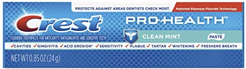 Crest Toothpaste, Pro Health Clean Mint Paste, Travel Size (0.85 oz) - Pack of 12