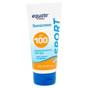 Equate Sport Sunscreen Lotion SPF 100, 6 fl oz