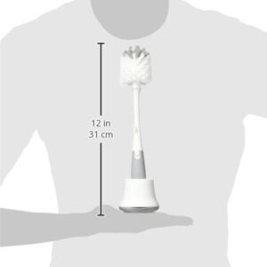 OXO Tot Bottle Brush with Nipple Cleaner and Stand - Gray