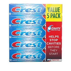 crest toothpaste 8.2 ounce cavity protect 5-pack