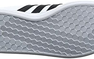 adidas men's Grand Court Sneaker, White/Black/White, 11.5 US