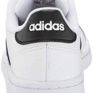 adidas men's Grand Court Sneaker, White/Black/White, 11.5 US