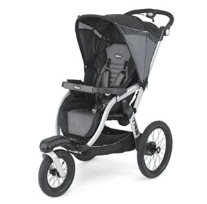 chicco tre jogging stroller – titan | black/grey