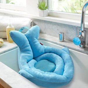 Skip Hop Baby Bath Tub, Newborn Softspot Sink Bather, Moby, Blue