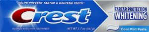crest tartar protection toothpaste, whitening cool mint, 5.7 oz, 8.550 lb