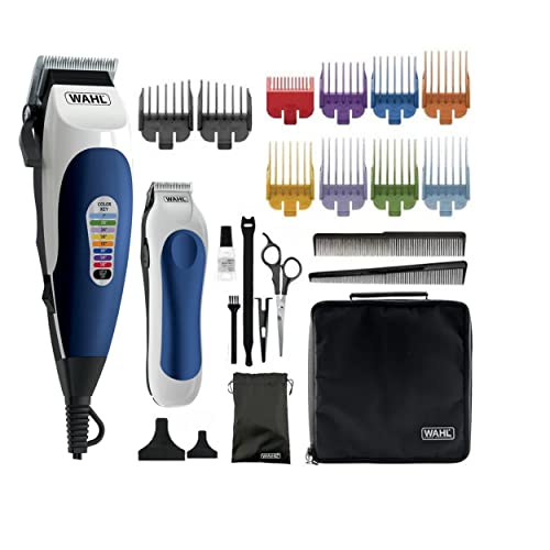 Wahl Hair Clippers for Men 27 pc Barber Kit Deluxe Wahl Clippers Pro Hair Cutting and Touch Up Kit with Accessories and Case, Mens Hair Clippers