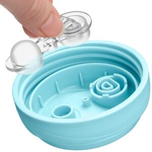 Chicco Insulated Rim Spout Trainer Spill Free Baby Sippy Cup 9 oz. - Two Pack, Blue/Teal