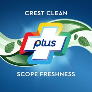 Crest + Scope Outlast Complete Whitening Toothpaste, Mint, 5.4 oz