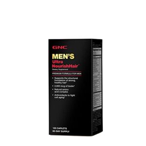 gnc men’s ultra nourishhair supplement – 120 caplets