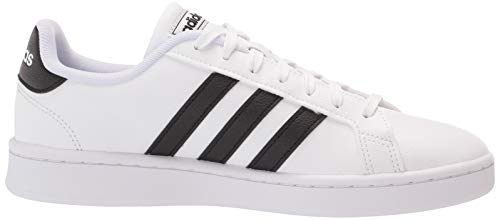 adidas Women's Grand Court, White/Black/White, 7 M US