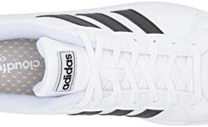 adidas Women's Grand Court, White/Black/White, 7 M US