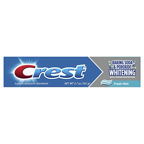 Crest Cavity & Tartar Protection Toothpaste, Whitening Baking Soda & Peroxide, Mint , 5.7oz