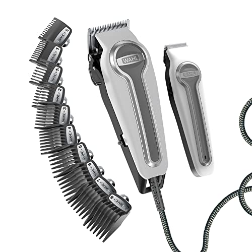 Wahl USA Pro Series Premium Combo Corded Clipper and Cordless Trimmer Kit for Hair Clipping & Beard Trimming with Free Barbers Shears - Model 79804