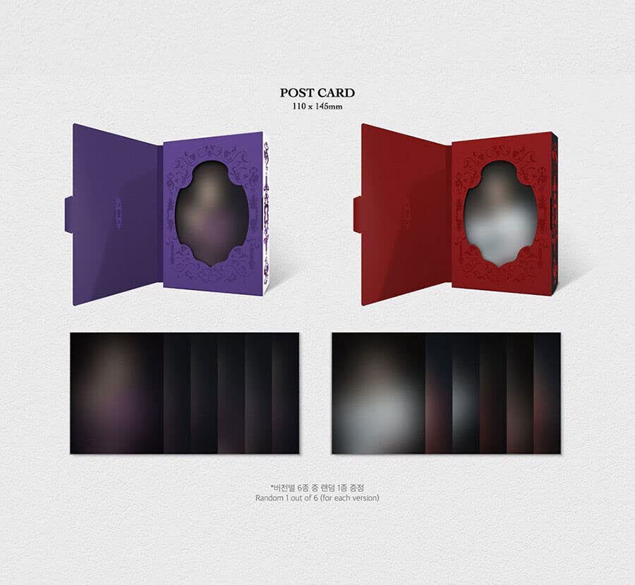 (Incl. 2ea Folded First Press Poster) PURPLE KISS CABIN FEVER 5th Mini Album ( PURPLE + RED - 2 Ver Set. ) K-POP SEALED