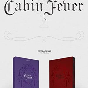 (Incl. 2ea Folded First Press Poster) PURPLE KISS CABIN FEVER 5th Mini Album ( PURPLE + RED - 2 Ver Set. ) K-POP SEALED