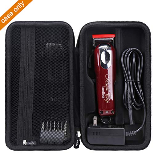 Aproca Hard Travel Storage Case Bag, for Wahl Professional 5-Star #8148 / #8504 / #8545 / #8509 / #8451 Cord/Cordless Magic Clip (Black)