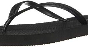 OLD NAVY Flip Flop Sandals for Woman, Great for Beach or Casual Wear (5, Black)