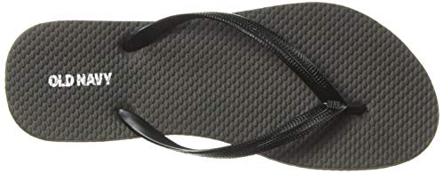 OLD NAVY Flip Flop Sandals for Woman, Great for Beach or Casual Wear (5, Black)