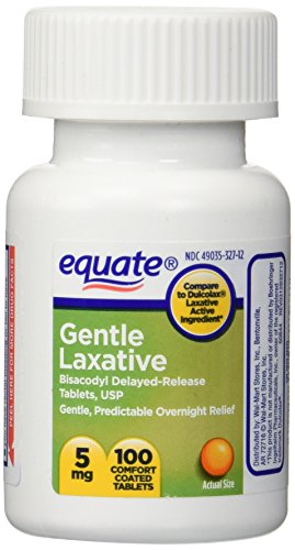 Equate Gentle Laxative Delayed-Release 100 Tablets (Compare to Dulcolax) (1)