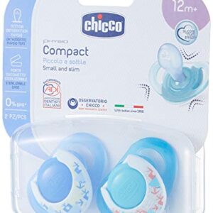 Chicco Physio Active Silicone Dummy Blue 12 Months 2 Pieces