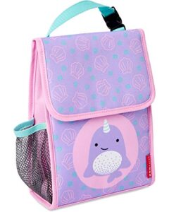 skip hop toddler lunch box, zoo lunch bag, narwhal