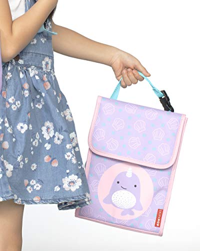 Skip Hop Toddler Lunch Box, Zoo Lunch Bag, Narwhal