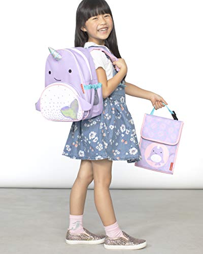 Skip Hop Toddler Lunch Box, Zoo Lunch Bag, Narwhal