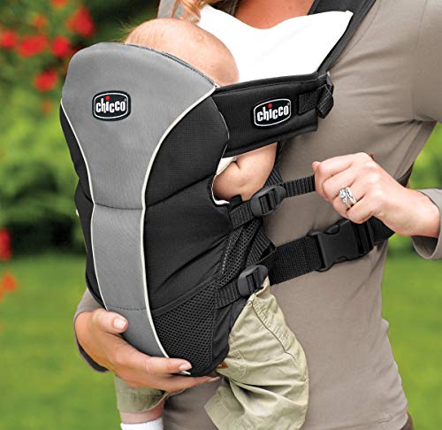 Chicco UltraSoft 2-in-1 Infant Carrier, Baby Carrier for Newborns and Infants between 7.5 to 25 Pounds, Vented Lining, Mesh Side Panels, Black