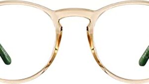 ZENNI Blue Light Blocking Glasses for Women Men Stylish Citrine Round Frame Relieve Digital Screen Eye Strain UV Protection