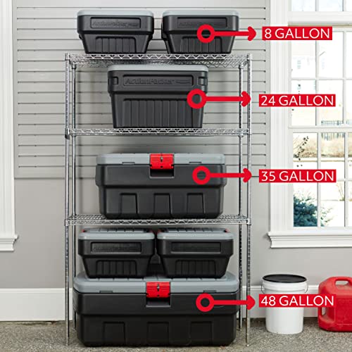 Rubbermaid ActionPacker️ 48 Gal Lockable Storage Bin, Industrial, Rugged Large Storage Container with Lid