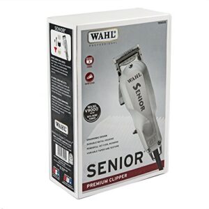 Wahl Professional Senior Clipper for Heavy Duty Cutting, Tapering, Fading and Blending - The Original Electromagnetic Clipper with an Ultra Powerful V9000 Motor - Model 8500