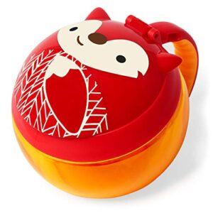 skip hop baby snack container, zoo snack cup, fox