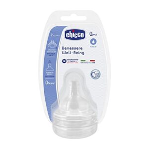 chicco Welll Being Teat for New Born Baby 0m+ Silicone Regular Flow