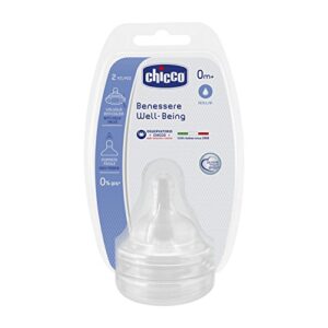 chicco Welll Being Teat for New Born Baby 0m+ Silicone Regular Flow