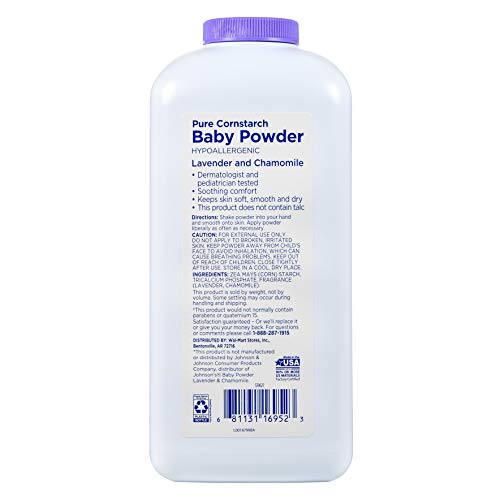 Equate Pure Cornstarch Baby Powder With Lavender and Chamomile, 22oz by Judastice