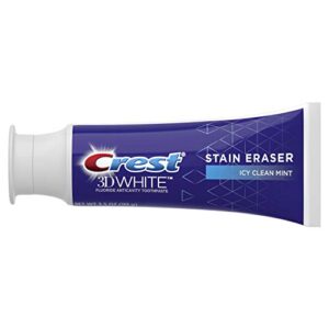 Crest 3D White Stain Eraser Whitening Toothpaste, Icy Clean Mint, 2 Count